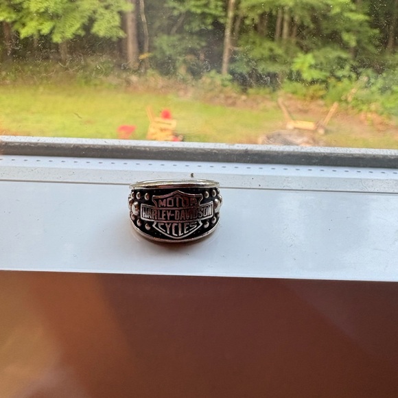 Harley-Davidson Accessories - Harley-Davidson Black and Silver Ring